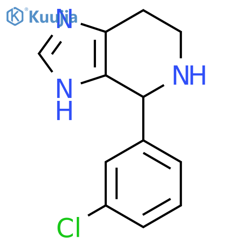 4-(3-Chlorophenyl)-4,5,6,7-tetrahydro-3H-imidazo4,5-cpyridine structure
