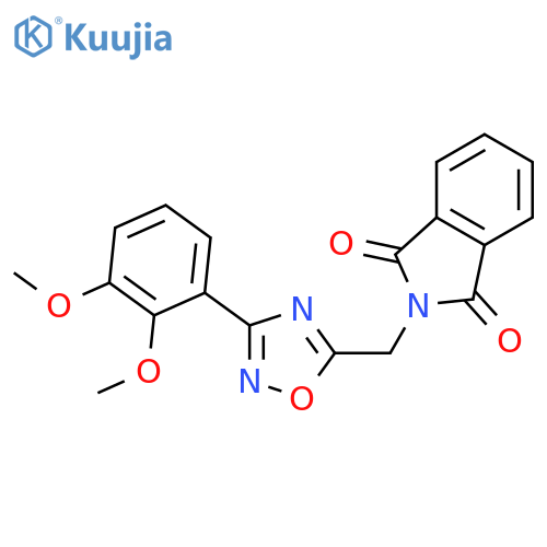 2-{3-(2,3-dimethoxyphenyl)-1,2,4-oxadiazol-5-ylmethyl}-2,3-dihydro-1H-isoindole-1,3-dione structure