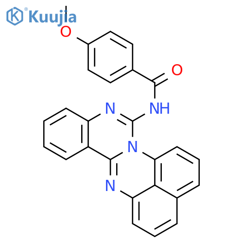 Benzamide, 4-methoxy-N-quinazolino[3,4-a]perimidin-6-yl- structure