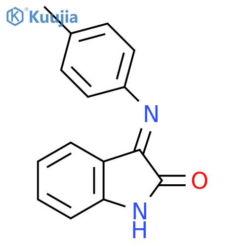 (3E)-3-(4-Methylphenyl)imino-1,3-dihydro-2H-indol-2-one structure