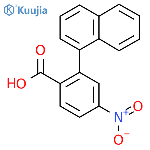 2-(Naphthalen-1-yl)-4-nitrobenzoic acid structure