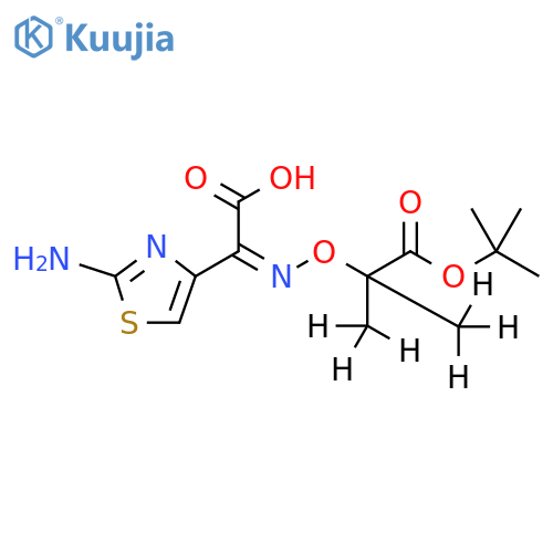 (Z)-2-(2-Aminothiazol-4-yl)-2-(1-tert-butoxycarbonyl-1-methylethoxy)iminoacetic Acid-D6 structure