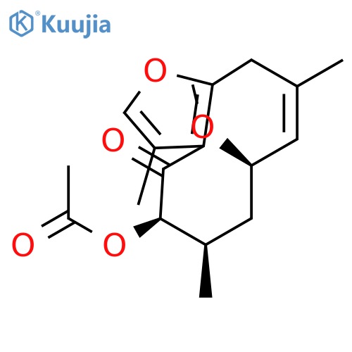 (1(10)E,2R*,5R*)-2-methoxy-5-acetoxyfuranogermacr-1(10)-en-6-one structure
