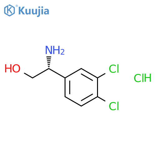 (R)-2-Amino-2-(3,4-dichlorophenyl)ethanol hydrochloride structure