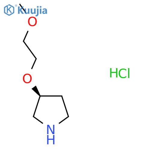 (3S)-3-(2-methoxyethoxy)pyrrolidine hydrochloride structure