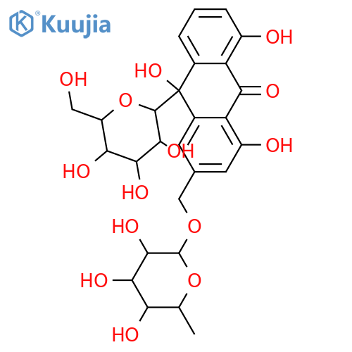 10-Hydroxyaloin; (10S)-form, 1''-O-α-L-Rhamnopyranoside structure