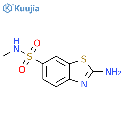 2-amino-N-methyl-1,3-benzothiazole-6-sulfonamide structure