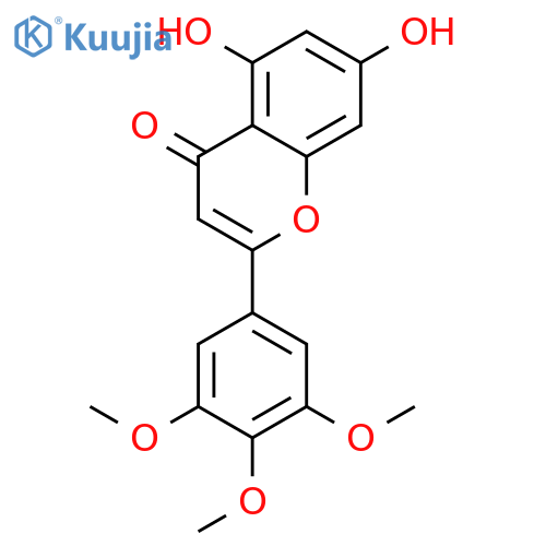 5,7-DIHYDROXY-3',4',5'-TRIMETHOXYFLAVONE structure