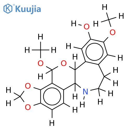 10,11-methanediyldioxy-2,8beta-dimethoxy-(6alpha)-rheadan-3-ol structure