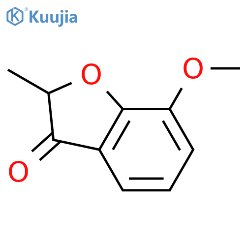 7-Methoxy-2-methyl-2,3-dihydro-1-benzofuran-3-one structure