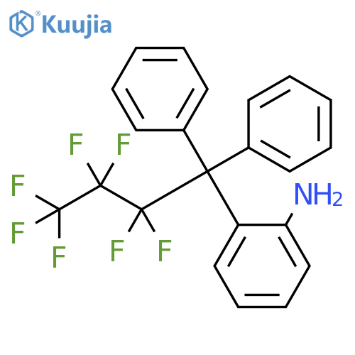 Benzenamine, 2-(2,2,3,3,4,4,4-heptafluoro-1,1-diphenylbutyl)- structure