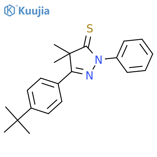 3H-Pyrazole-3-thione,5-[4-(1,1-dimethylethyl)phenyl]-2,4-dihydro-4,4-dimethyl-2-phenyl- structure