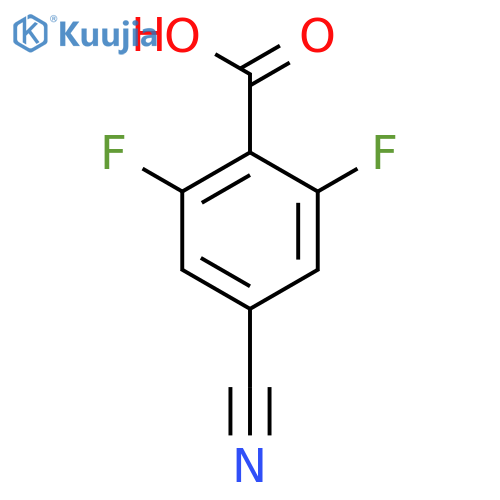 4-Cyano-2,6-difluorobenzoic acid structure