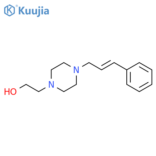 1-Piperazineethanol, 4-(3-phenyl-2-propenyl)- structure