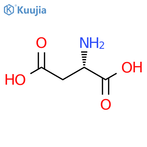 (+)-Aspartic acid structure