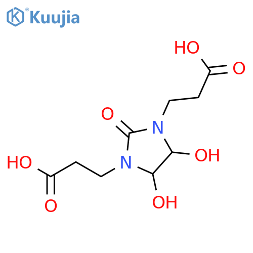 1,3-Imidazolidinedipropanoic acid, 4,5-dihydroxy-2-oxo- structure