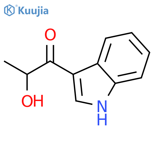 2-hydroxy-1-(1H-indol-3-yl)propan-1-one structure