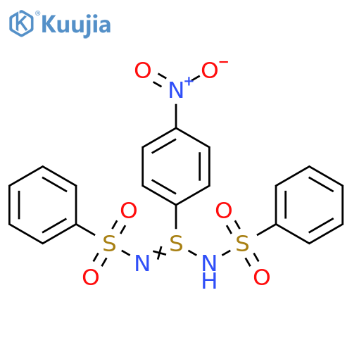 Benzenesulfonamide,N-[S-(4-nitrophenyl)-N-(phenylsulfonyl)sulfinimidoyl]- structure