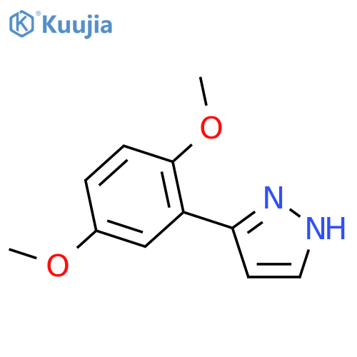 3-(2,5-DIMETHOXYPHENYL)-1H-PYRAZOLE structure