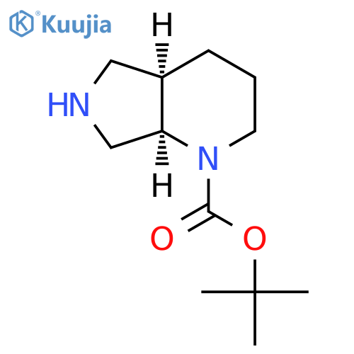 tert-butyl cis-octahydro-1H-pyrrolo[3,4-b]pyridine-1-carboxylate structure