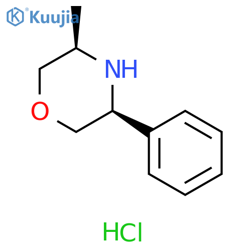 (3R,5S)-3-methyl-5-phenylmorpholine hydrochloride structure