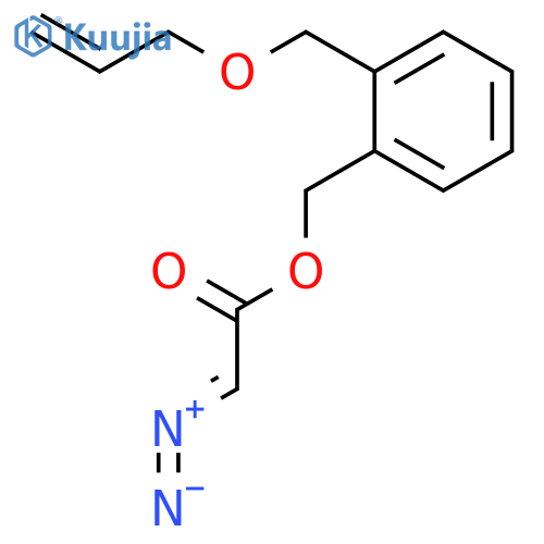 Acetic acid, diazo-, [2-[(2-propenyloxy)methyl]phenyl]methyl ester structure