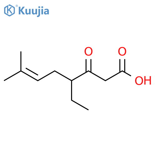 6-Octenoic acid, 4-ethyl-7-methyl-3-oxo- structure