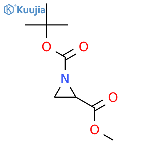 1-tert-Butyl 2-methyl aziridine-1,2-dicarboxylate structure