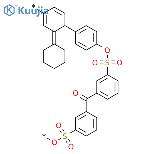 Poly(oxysulfonyl-1,3-phenylenecarbonyl-1,3-phenylenesulfonyloxy-1,4-phenylenecyclohexylidene-1,4-phenylene) structure