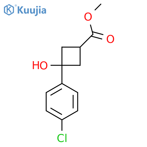 Methyl (1s,3s)-3-(4-chlorophenyl)-3-hydroxycyclobutane-1-carboxylate structure
