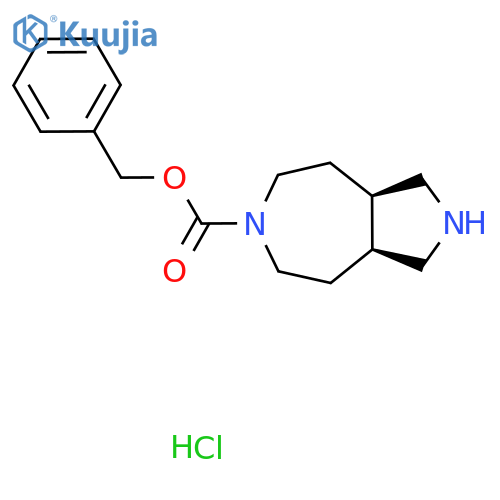 Benzyl (3aR,8aS)-octahydropyrrolo[3,4-d]azepine-6(1H)-carboxylate hydrochloride structure