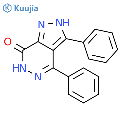 7H-Pyrazolo[3,4-d]pyridazin-7-one, 2,6-dihydro-3,4-diphenyl- structure