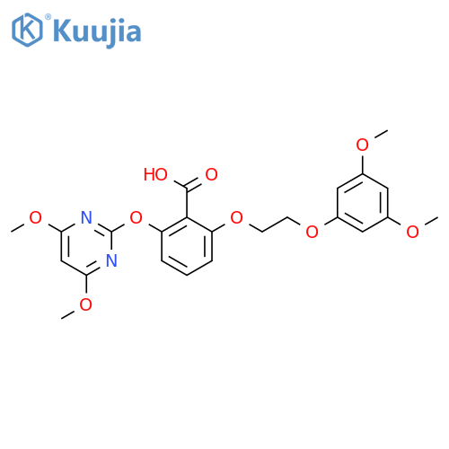Benzoic acid,2-[2-(3,5-dimethoxyphenoxy)ethoxy]-6-[(4,6-dimethoxy-2-pyrimidinyl)oxy]- structure