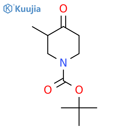 tert-butyl 3-methyl-4-oxopiperidine-1-carboxylate structure