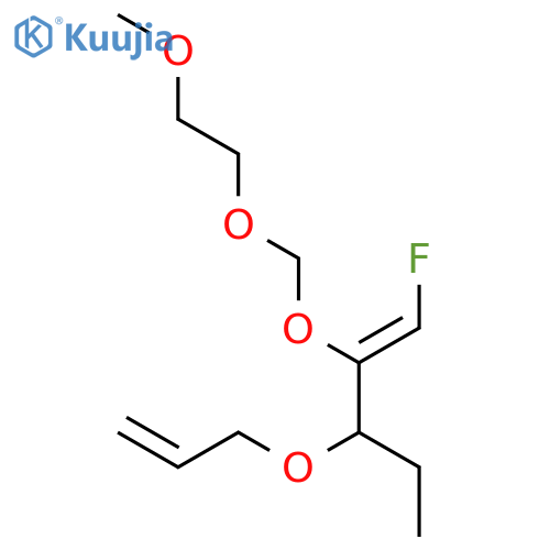 2,5,7,10-Tetraoxatridec-12-ene, 9-ethyl-8-(fluoromethylene)-, (Z)- structure