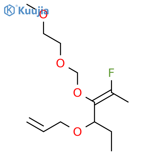 2,5,7,10-Tetraoxatridec-12-ene, 9-ethyl-8-(1-fluoroethylidene)-, (E)- structure