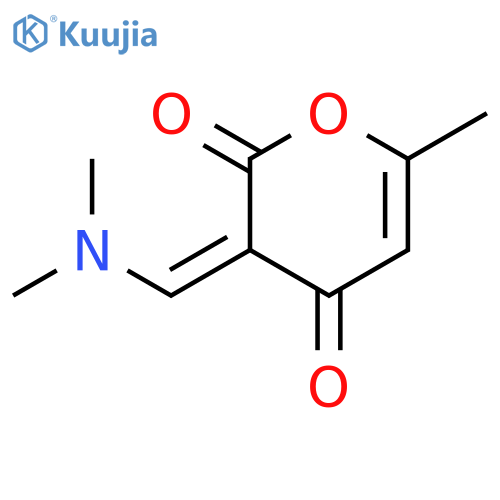 3-(dimethylamino)methylene-6-methyl-2H-pyran-2,4(3H)-dione structure