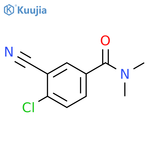 Benzamide, 4-chloro-3-cyano-N,N-dimethyl- structure