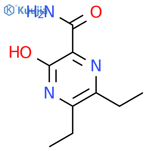 5,6-Diethyl-3,4-dihydro-3-oxo-2-pyrazinecarboxamide structure