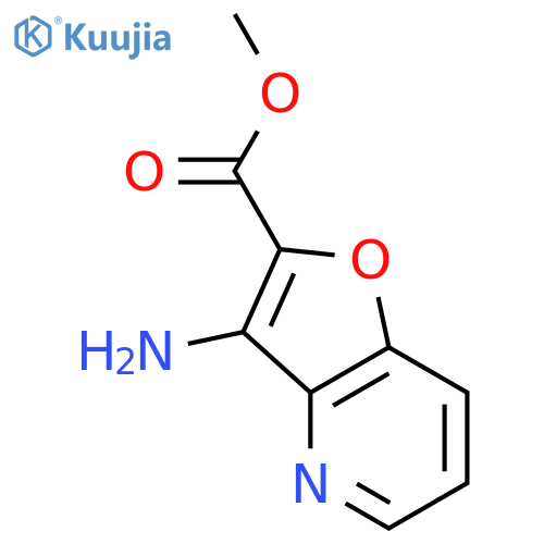 Furo[3,2-b]pyridine-2-carboxylicacid, 3-amino-, methyl ester structure