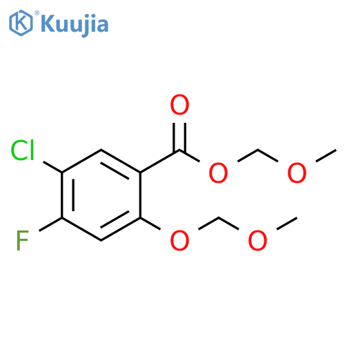 Benzoic acid, 5-chloro-4-fluoro-2-(methoxymethoxy)-, methoxymethylester structure