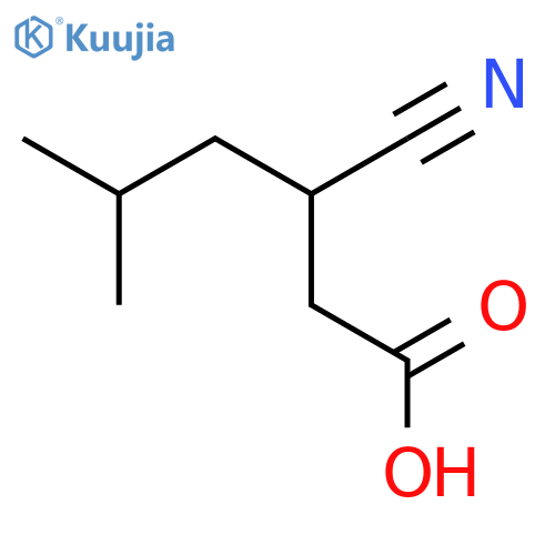 3-Cyano-5-methylhexanoic Acid structure