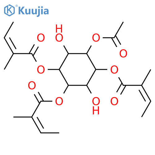 myo-Inositol; 1,4,5-Triangeloyl, 2-Ac structure