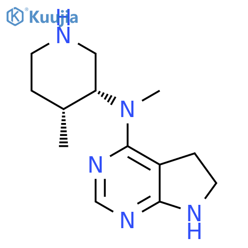 N-Methyl-N-((3R,4R)-4-methylpiperidin-3-yl)-6,7-dihydro-5H-pyrrolo2,3-dpyrimidin-4-amine structure