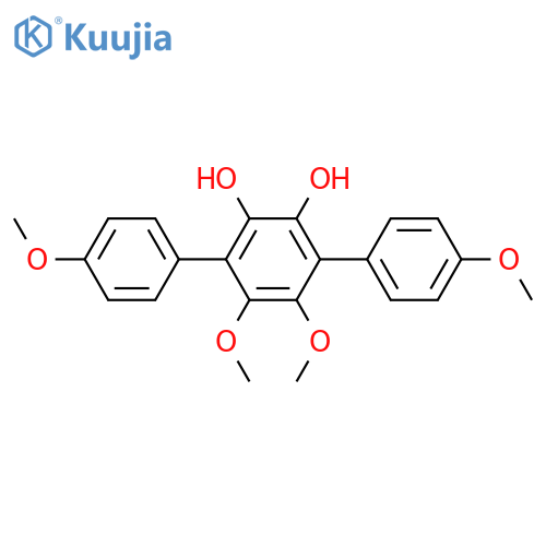 [p-Terphenyl]-2',3',4,4'',5',6'-hexol; 2',3',4,4''-Tetra-Me ether structure