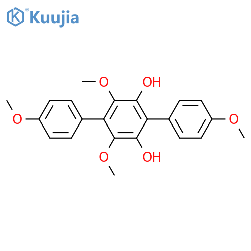 [p-Terphenyl]-2',3',4,4'',5',6'-hexol; 2',4,4'',6'-Tetra-Me ether structure