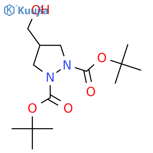 1,2-Bis-Boc-4-(hydroxymethyl)pyrazolidine structure