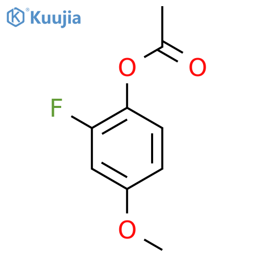 Phenol, 2-fluoro-4-methoxy-, 1-acetate structure