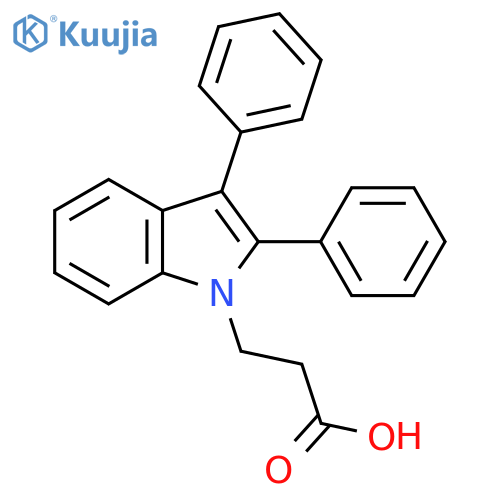 1H-Indole-1-propanoic acid, 2,3-diphenyl- structure