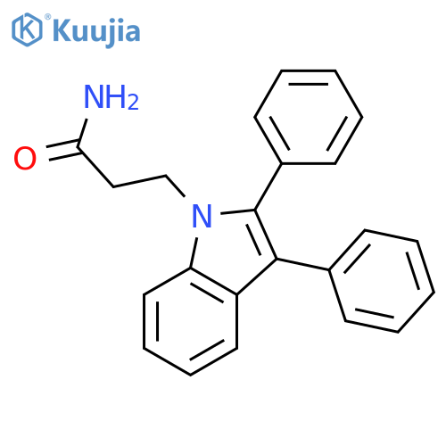 1H-Indole-1-propanamide, 2,3-diphenyl- structure